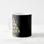 Mug Womens Rabbit Christmas Tree Snow Funny Rabbit Xma (Devant gauche)