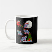 Mug Womens Rat Rodents Santa Sleigh Flying Funny Magic (Gauche)
