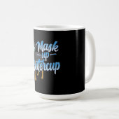 Mug Womens Rottweiler Dog with mask (Devant droit)