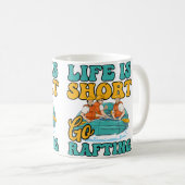 Mug Womens Short Life Go Rafting Design Rafting (Devant droit)