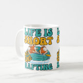 Mug Womens Short Life Go Rafting Design Rafting (Devant gauche)