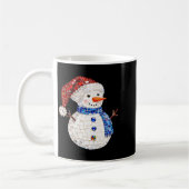Mug Womens Sparkly Rhinestone Snowman Pajamas Holiday (Gauche)