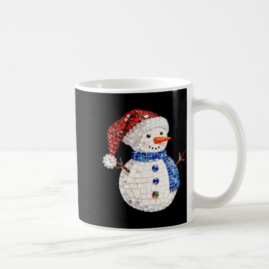 Mug Womens Sparkly Rhinestone Snowman Pajamas Holiday (Droite)