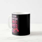 Mug Women's V Is For Video Games Funny Valentines Game (Devant gauche)
