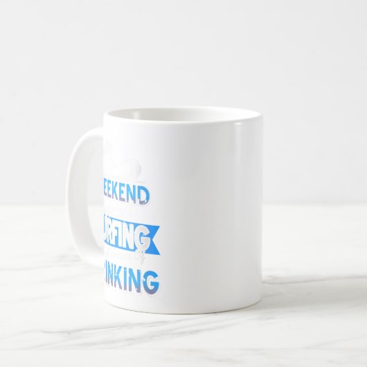 Mug Womens Weekend Prévision Chance De Surf Côtier (Devant gauche)