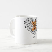Mug Womens Yorkshire Terrier Lover Dog Paw Design Ente (Devant gauche)