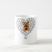 Mug Womens Yorkshire Terrier Lover Dog Paw Design Ente (Centre)