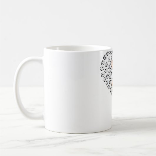 Mug Womens Yorkshire Terrier Lover Dog Paw Design Ente (Gauche)