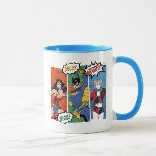 Mug Wonder Woman, Batgirl & Harley Quinn Holiday