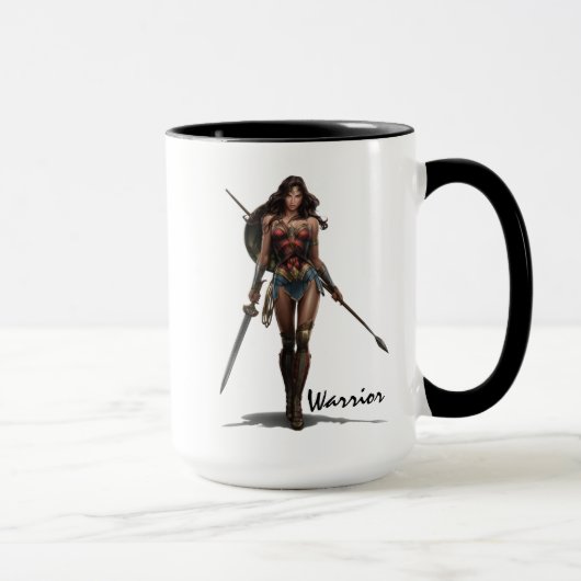 Mug Wonder Woman Battle-Ready Comic Art (Droite)