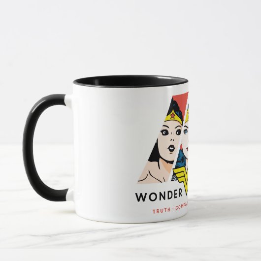 Mug Wonder Woman Comic Evolution Graphic (Gauche)