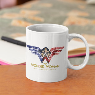 Mug Wonder Woman Crossed Arms dans le logo collage