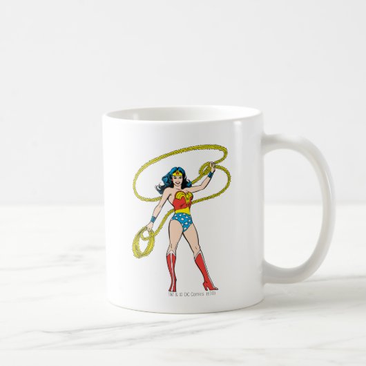Mug Wonder Woman debout avec Lasso (Droite)