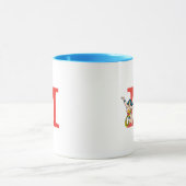 Mug Wonder Woman Flying | Ajouter votre monogramme (Centre)