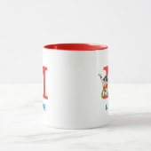 Mug Wonder Woman Flying | Ajouter votre monogramme et (Centre)