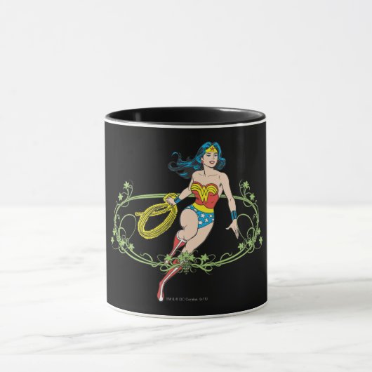 Mug Wonder Woman Green Vines (Centre)