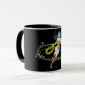 Mug Wonder Woman Green Vines (Devant gauche)