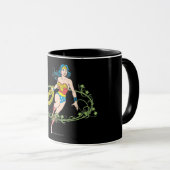 Mug Wonder Woman Green Vines (Devant droit)