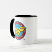 Mug Wonder Woman | Logo Cercle & Etoiles (Devant gauche)