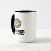 Mug Wonder Woman | Logo Cercle & Etoiles (Devant gauche)