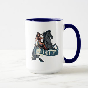 Mug Wonder Woman on Horse Comic Art