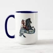 Mug Wonder Woman on Horse Comic Art (Gauche)