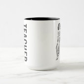 Mug Wonder Woman Pose noir & blanc (Centre)