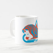 Mug Wonder Woman Red & Blue Star (Devant gauche)