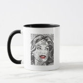 Mug Wonder Woman Red Lips (Gauche)