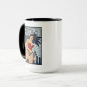 Mug Wonder Woman Retro City Sunburst (Devant gauche)