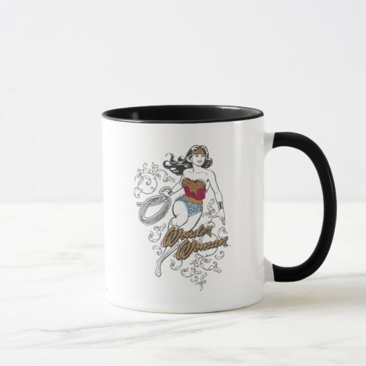 Mug Wonder Woman s'épanouit (Droite)