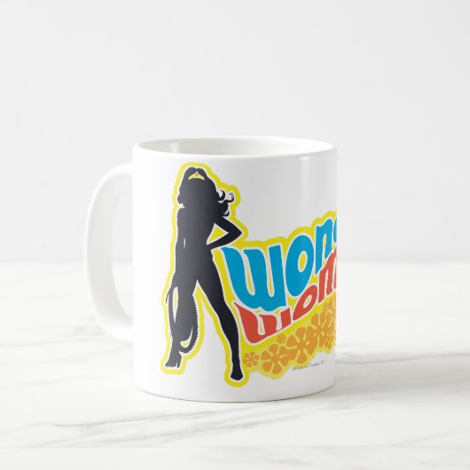 Mug Wonder Woman Silhouette (Devant gauche)