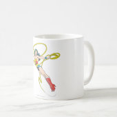 Mug Wonder Woman tient Lasso 4 (Devant droit)