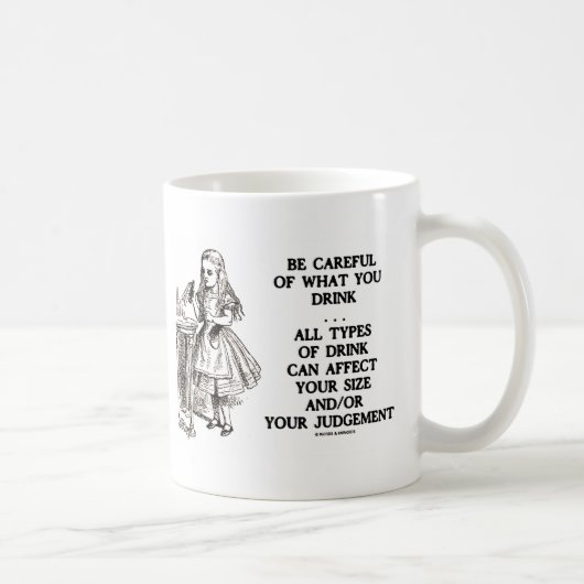 Mug Wonderland Soyez Prudent Ce Que Vous Buvez (Alice) (Droite)