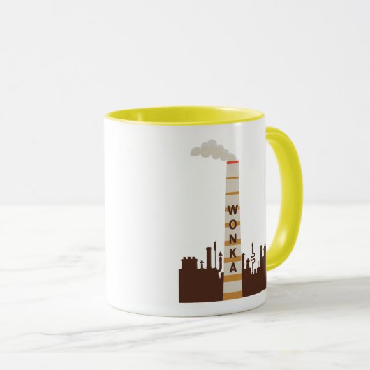 Mug Wonka Factory Silhouette (Devant droit)