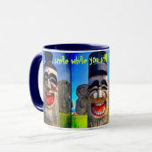 Mug Wood Totem Face Fun (Devant gauche)