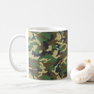 Mug Woodlands Camouflage Outdoorsman Cadeau
