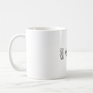 Mug WORD - ASL drôles mains épellation