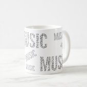 Mug Word de musique (Devant droit)