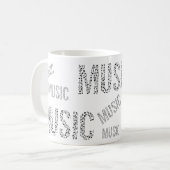 Mug Word de musique (Devant gauche)