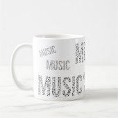 Mug Word de musique (Gauche)