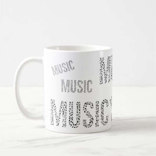 Mug Word de musique (Gauche)