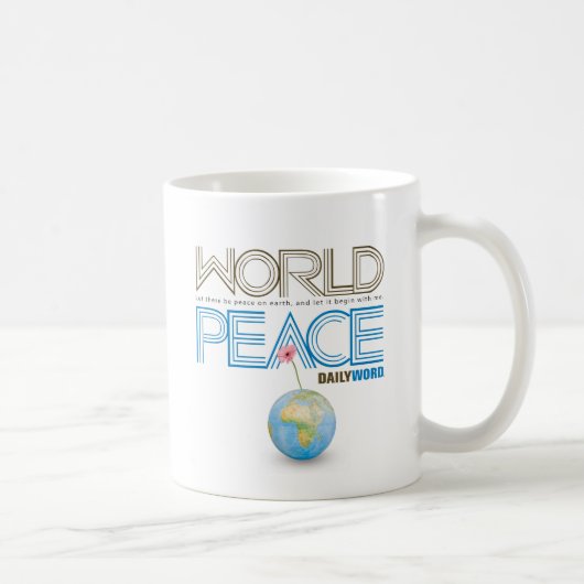 Mug WORD® QUOTIDIEN "paix du monde" (Droite)