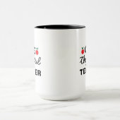 Mug Wordart d'un enseignant reconnaissant (Centre)