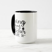 Mug Wordart La Vie De Prof (Devant gauche)