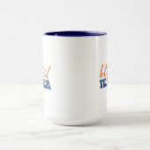 Mug Wordart Prof Enseignant Bienheureux (Centre)
