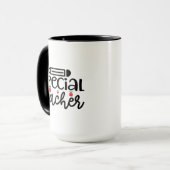 Mug Wordart Professeur Spécial (Devant gauche)