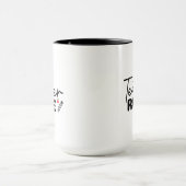 Mug Wordart Règle Enseignant (Centre)