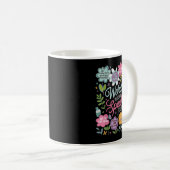 Mug Words Speak Kindness Insrational Floral Sitive  (Devant droit)