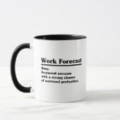 Mug Work Forecast Busy. Scattered Sarcasm with A Stron (Gauche)
